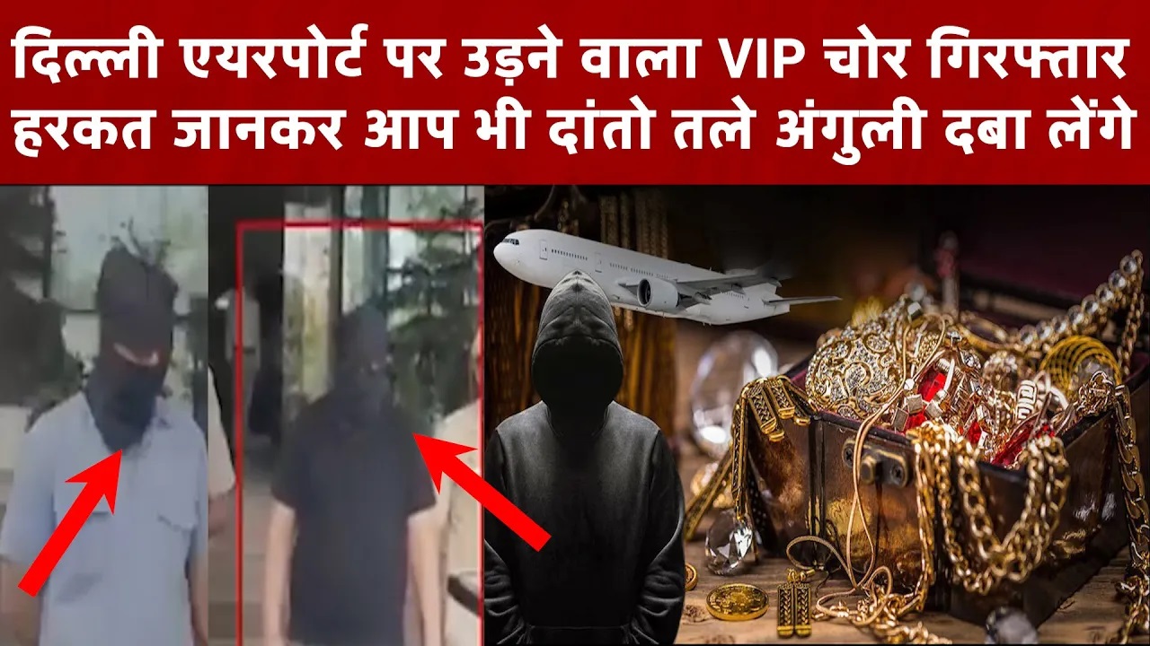 दिल्ली एयरपोर्ट पर उड़ने वाला VIP चोर गिरफ्तार, हरकत जानकर आप भी दांतो तले अंगुली दबा लेंगे